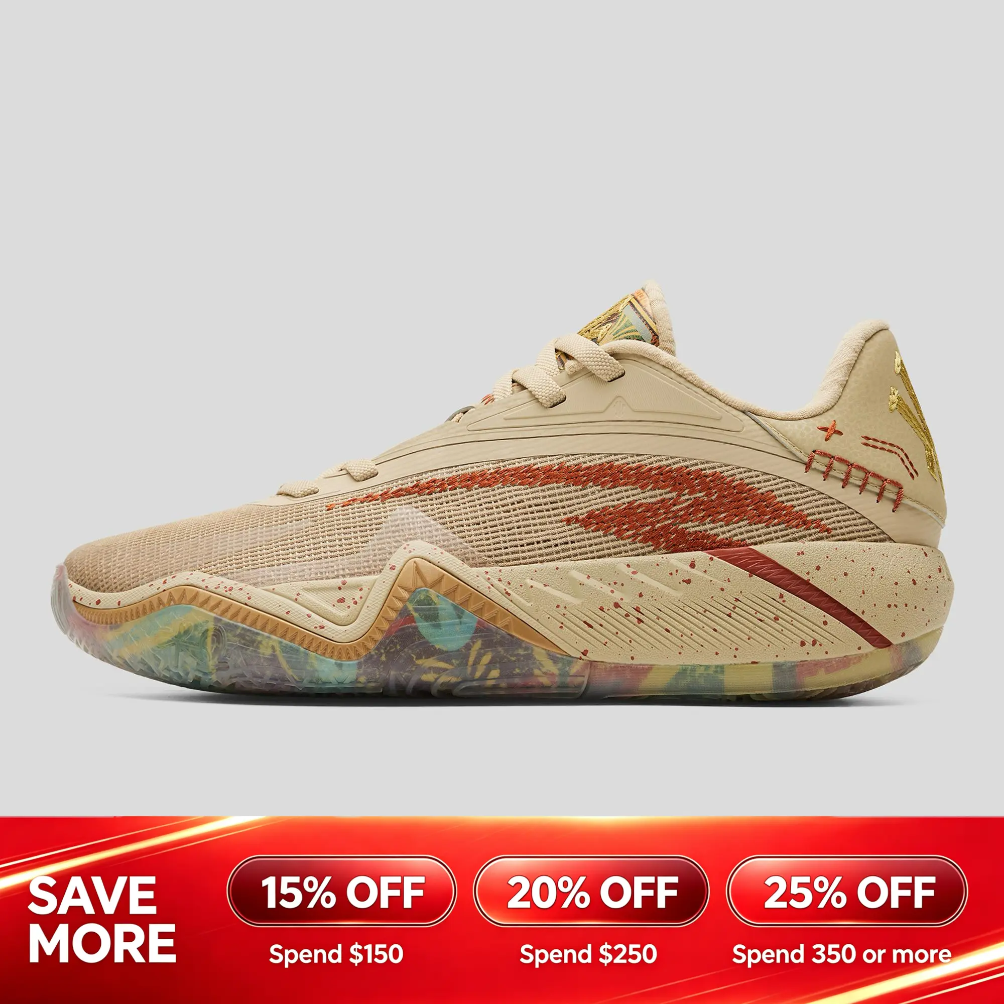 [Back to School] ANTA Men KAI 3 Mastery Basketball Shoes Desert Pyramids Anti-slip Rebound Sports Shoes BTS