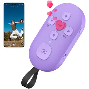 SEANCHEER R1 TikTok Scrolling Remote Control for Phone, Page Turner for Kindle App(Not for All Kindle Devices), Camera Shutter Controller for Photo and Video, Connect via Bluetooth, USB-C Charging