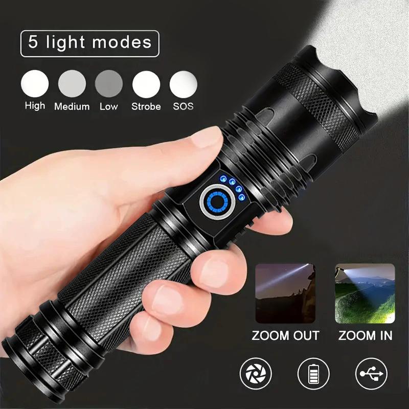 【TikTok Top Seller】2-in-1 POWER BANK FLASHLIGHT | Super Bright, USB Rechargeable, Zoomable | Camping, Emergency, Fishing,High lumen,Exquisite Gift 【TikTok Top Seller】2-in-1 POWER BANK FLASHLIGHT | Super Bright, USB Rechargeable, Zoomable | Camping, Emergency, Fishing,High lumen,Exquisite Gift