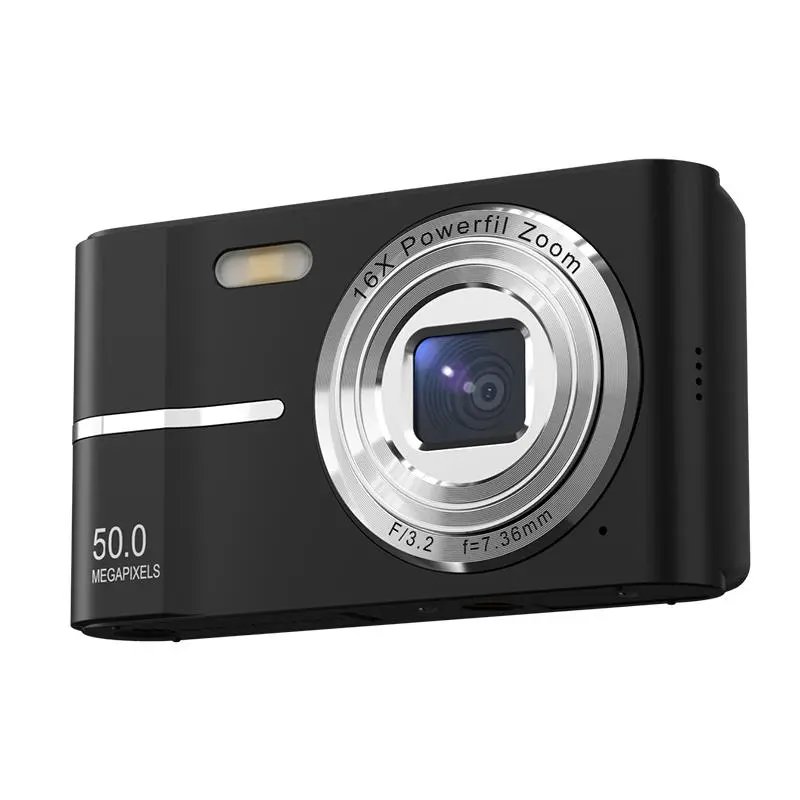 Auto Focus Digital Camera, Compact FHD 1080P Portable Vlog Camera, High Definition Camera, Vlogging Camera with 16X Zoom, Small Point and Shoot Camera for Outdoor Sports, Travel, Daily Use, USB Charging