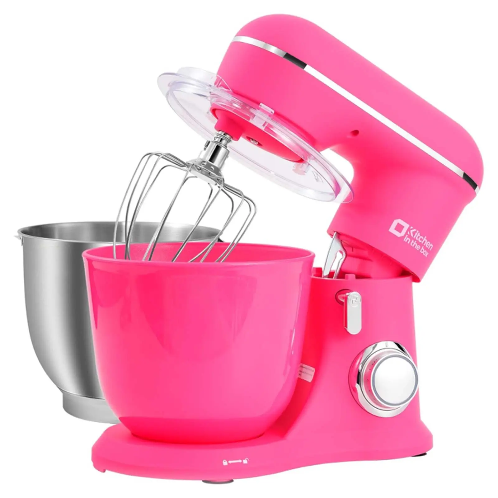Kitchen in the box Stand Mixer, 4.5L+5L Two Bowls, 10 Speeds , Electric Food Mixer for Baking, Powerful Kitchen Mixer with Dough Hook, Whisk, Beater