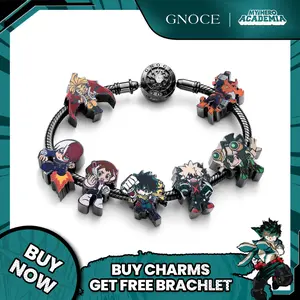 GNOCE My Hero S925 Academia Charm - Your Hero Identity Shining Bright Collectible Figures