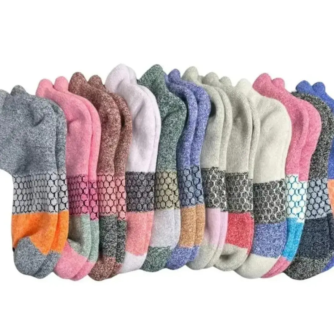 Pack 4/5 Bombas Ankle Socks, Cushioned Footbed & Honeycomb Arch Support, Seamless Toe, Blister Tab, Soft Cotton Blend, Size S, M, L, Women's Men's Daily wear