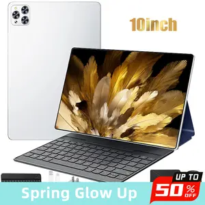 KEPEAK 10.1" Android 15 Tablet with 4GB RAM, 64GB Storage, Dual SIM, 1280x800 IPS Display, 5MP+13MP Camera, 5000mAh Battery, Wireless Keyboard, Bluetooth Mouse, Stylus, USB Adapter & Case, Valentine’s Day Gift