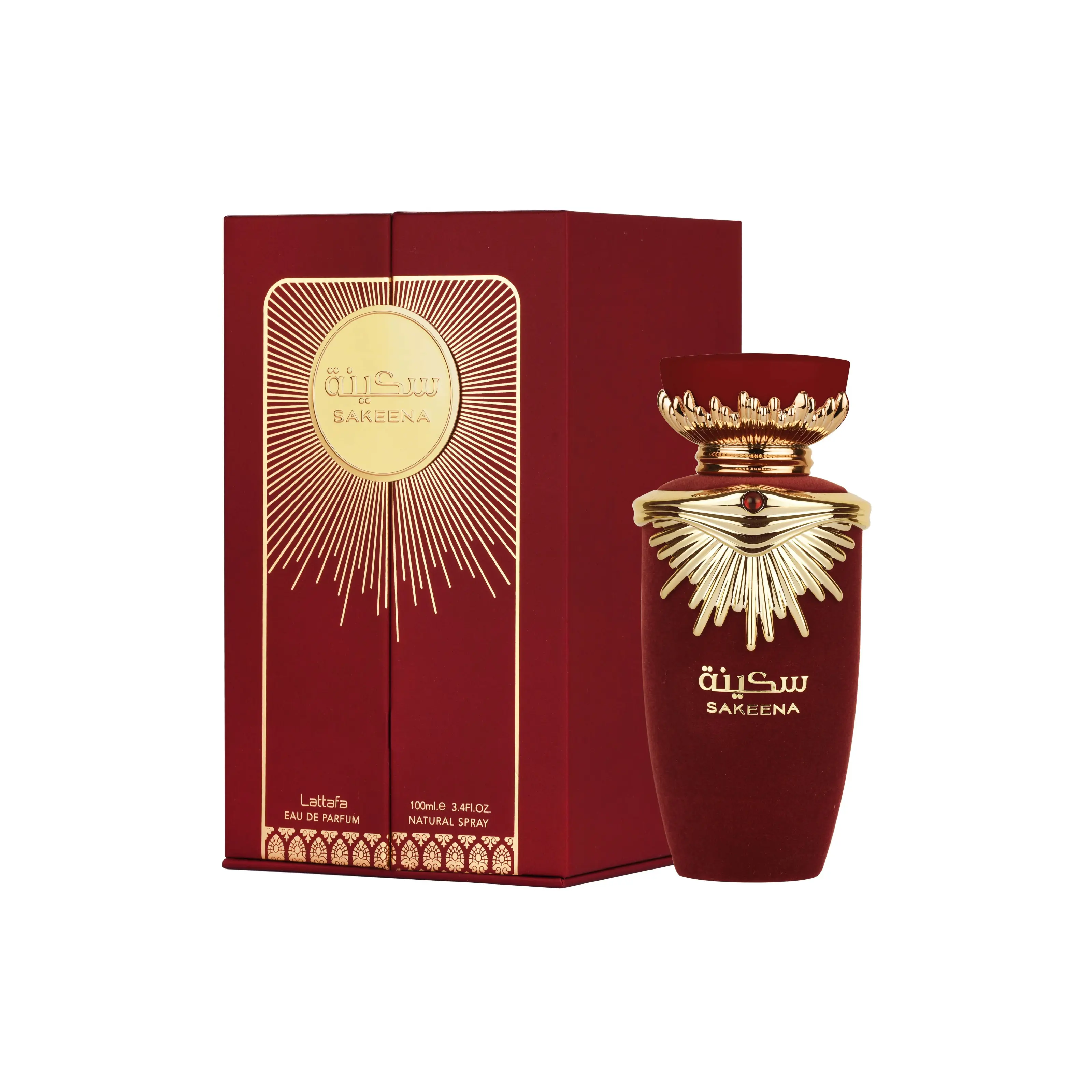 Lattafa Sakeena for Women Eau de Parfum Spray, 3.4 Ounce
