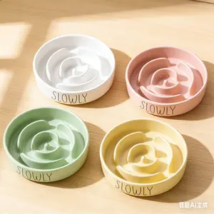 Pet Slow Feeding Bowl Slow Feeder Bowl Drinking Water Bowl