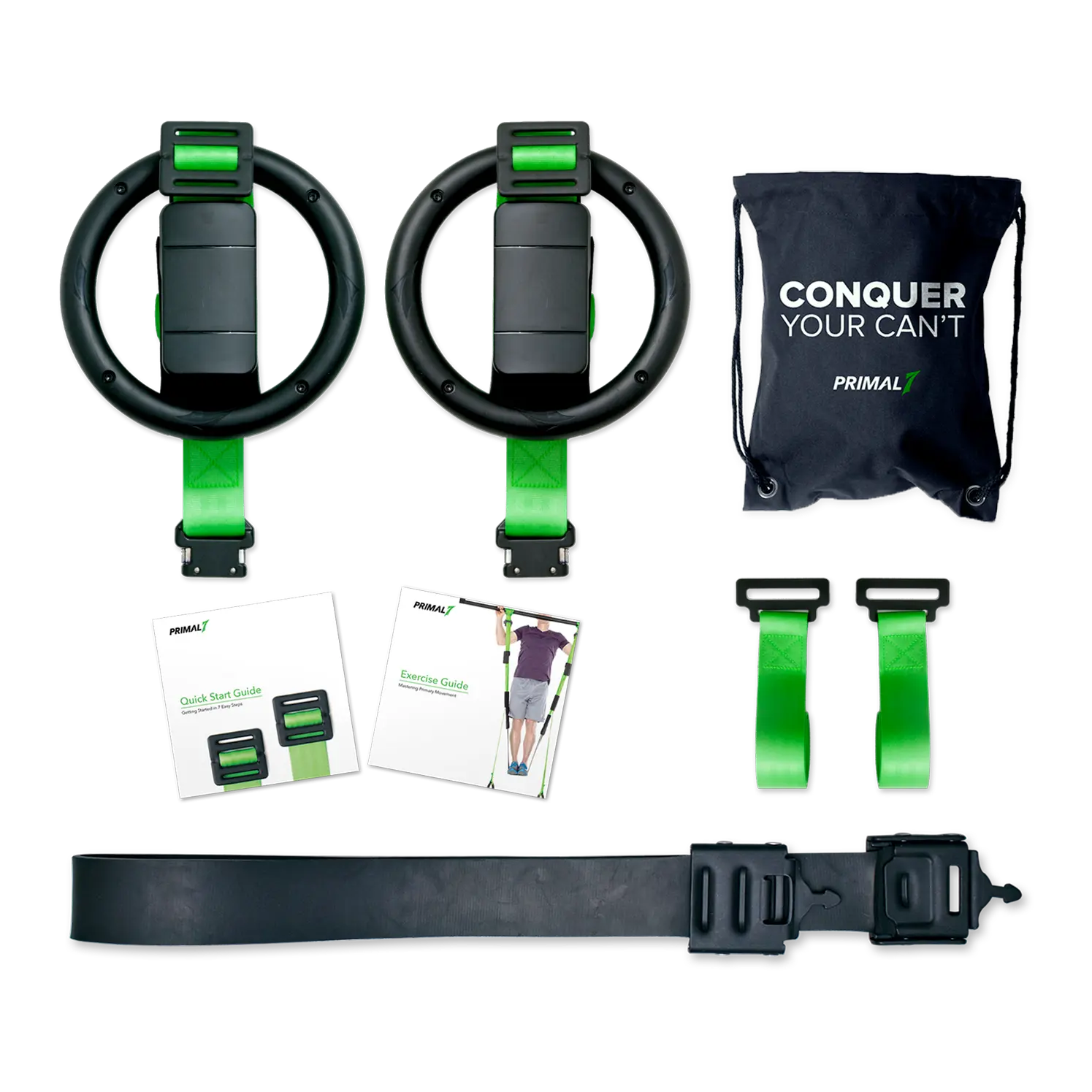 Primal 7 Unisex Suspension Trainer - Home Rehabilitation & Strength Training Equipment, 300 lbs Capacity, Tool-Free Install, for Seniors 45-70 & Post-Injury Recovery, PT-Trusted, Builds Strength, Enhances Balance, Manages Pain, Includes Videos, Door Ancho