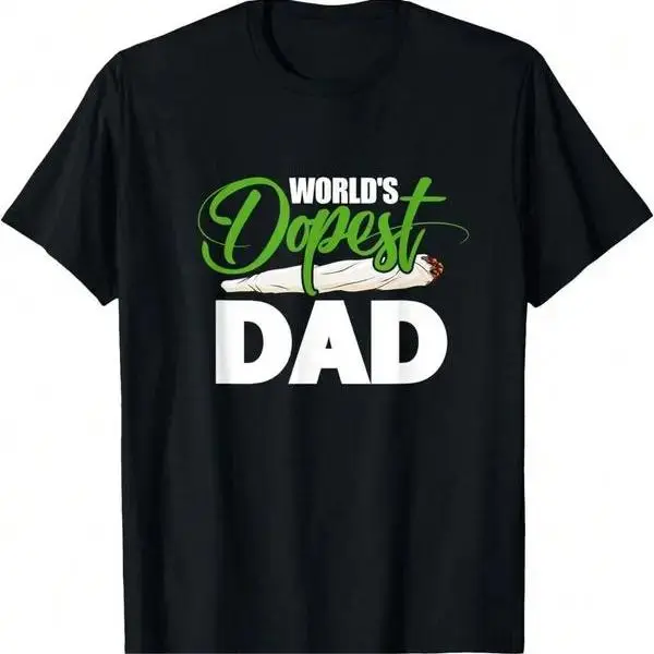 [graphic T–shirt]100%25 Cotton World's Dopest Dad Funny Fathers Day T-Shirt