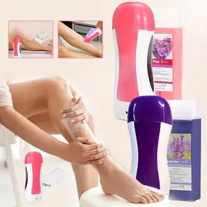 Viilife Rose Wax Roller Soft Wax Refill for Gentle Hair Removal Kit for Women with Sensitive Skin Body Hair Removal Arms Legs Storage Box Pink Home Waxing Waxing Machine