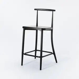 Threshold designed w/Studio McGee Counter Stool Bar Square Modern 24" Black