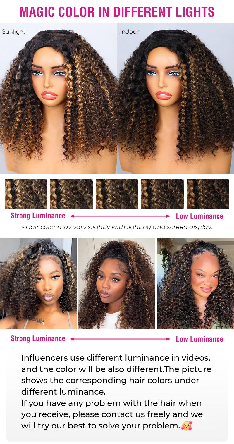 [WEAR GO HALF WIG] ISEE HAIR Wear Go 1B/30 Highlight Half Wig Water Wave Invisible Hairline Glueless Human Hair Wigs Seamless Flip Over Wig Natural Look Beginner Friendly#outdoorfun #Category Spotlight SpringStatements