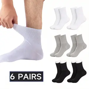 Unisex Non-Binding Comfort Support Socks – Soft, Breathable, No Tight Top for All-Day Wear,Extra Wide Cotton Ankle Socks,Family & Friend-Friendly Diabetic Socks – A Caring Gift Choice