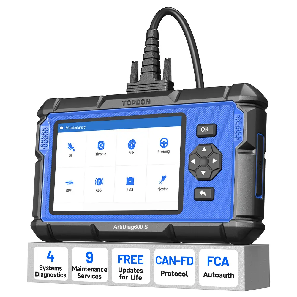 TOPDON AD600S OBD2 Scanner - Car Code Reader, ABS/SRS System Diagnostic Tool for Automotive Vehicles