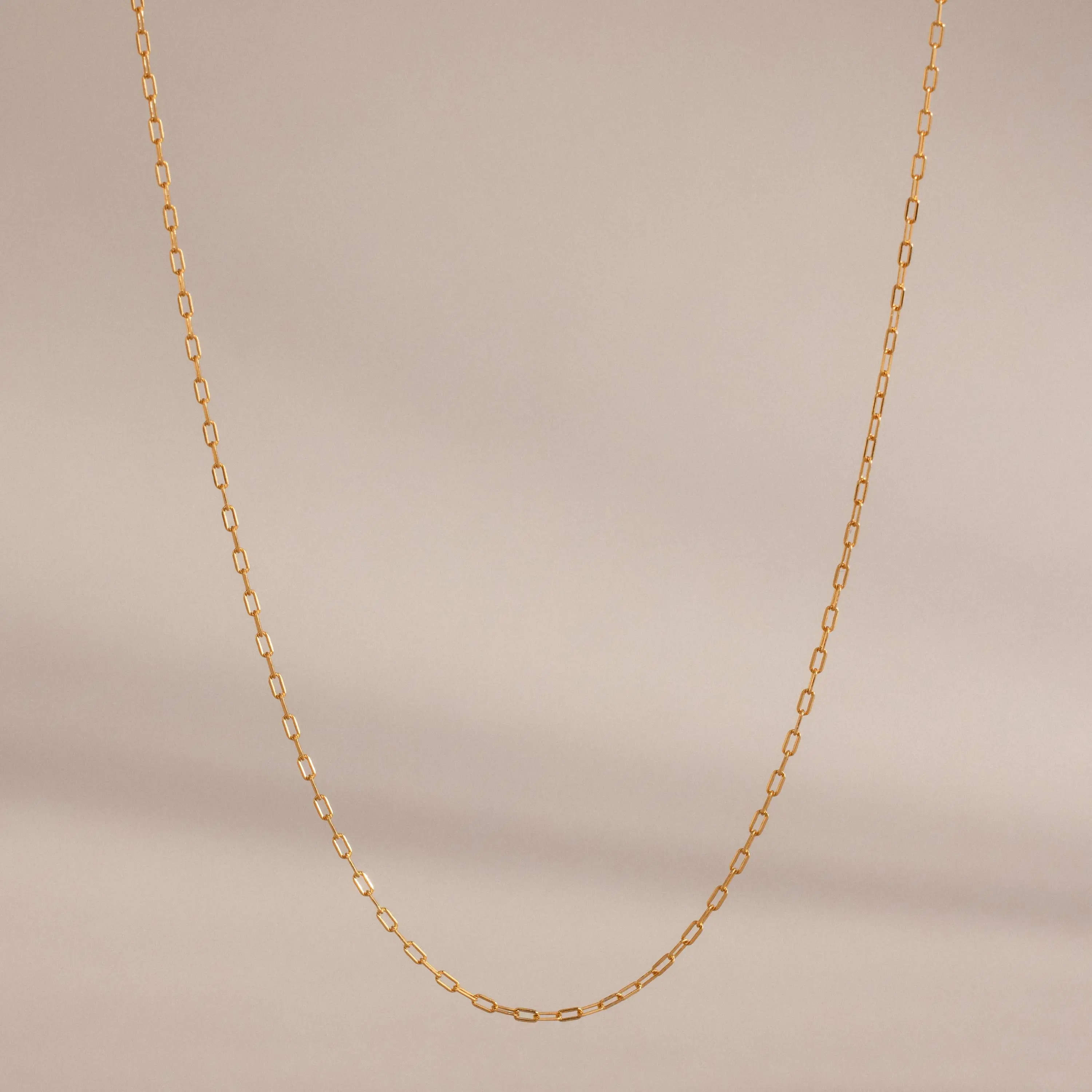Dainty Paperclip Necklace by Caitlyn Minimalist - Layering Link Chain Necklace - Minimalist Stackable Everyday Necklace - Jewelry Gift for Her