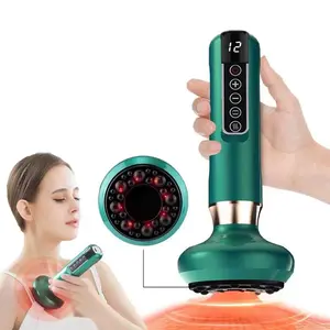 Electric Cupping Massager, Heating Vacuum  Suction, Beauty Health Scraping Belly, Thighs, Arms Body Massage Tool