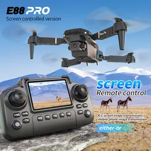 Drone MAX Upgraded Version – Dual Batteries, 2.4" HD Screen Remote, Dual-Camera Obstacle Avoidance, Brushless Motor, Foldable Design, Night-Flight Ready, Ideal for Adults & Beginners