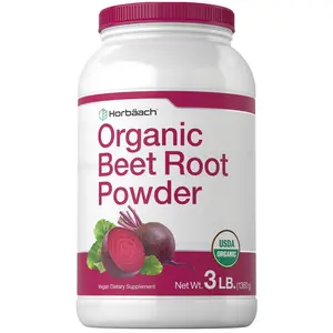 Horbäach Organic Beet Root Powder | 3lb Bulk Supplement | Raw Superfood | Vegan, Non-GMO, and Gluten Free Formula