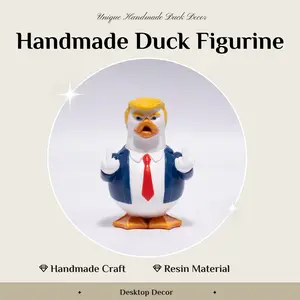 2026 HODAO Summer Vibe Resin Duck Figurine, 4th of July Independence Day Decor, Trendy Street-Style Desktop Ornament, Cool Gift#FathersDay