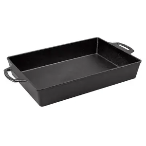 9 x 13 Inch Seasoned Cast Iron Casserole