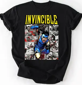 Invincible Graphic Shirt, Invincible Shirt, Mark Grayson Shirt, Blue Black Suit Invincible