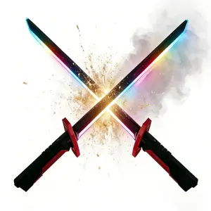 Neon Lightsaber Sword - 27.9 Inch LED Light Saber with Steam Effect, Motion Activated Sound, 7-Color Changing RGB Blade for Cosplay, Dueling