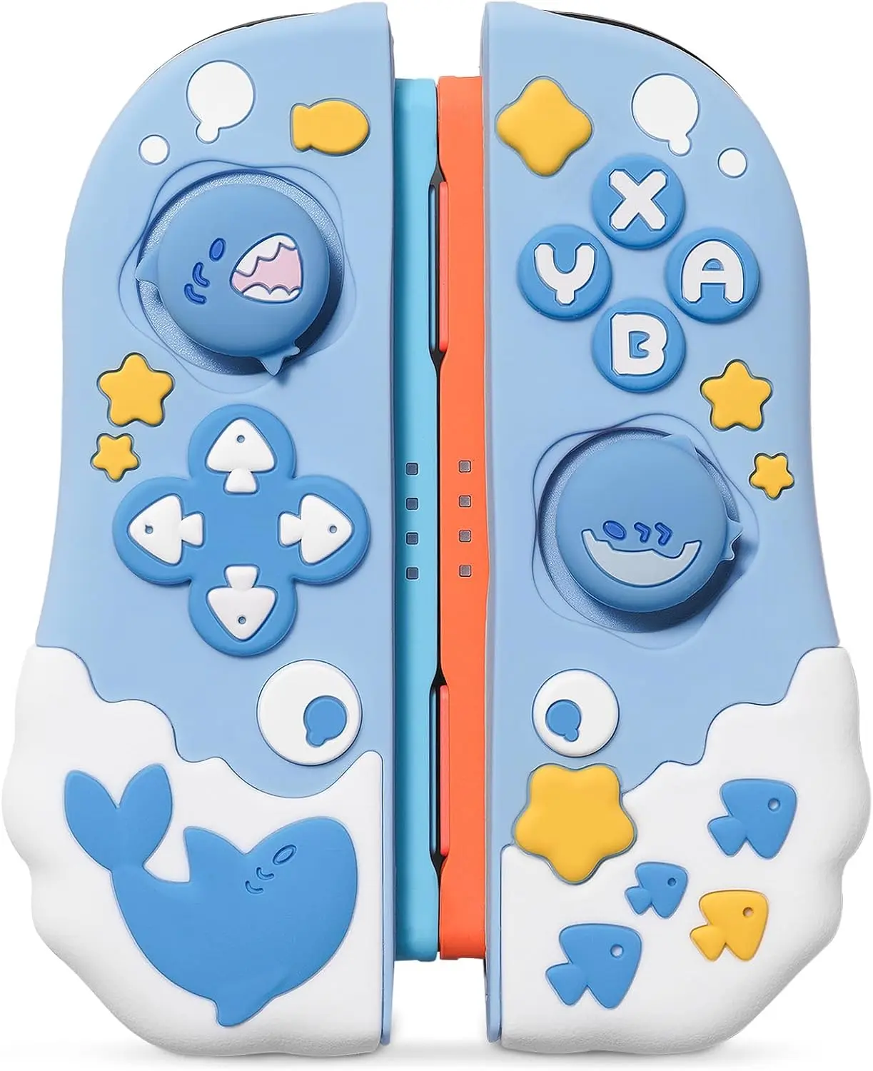 GeekShare Joy Con Silicone Protective Covers Compatible with Switch 2 Controllers (2025), Includes 2 Controller Covers + Thumb Grips