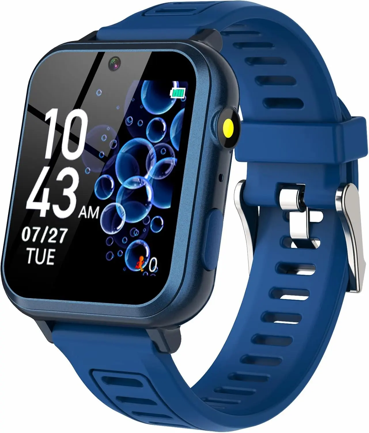 Kids' Smart Wearable Wristwatch with 39 Games, Touchscreen, Alarm Clock, Calendar, and Camera