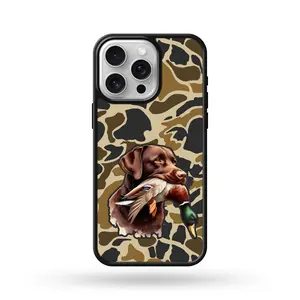 Camo Chocolate Lab Duck Phone Case