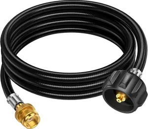 B BRAZIFY 6 Feet Propane Hose Adapter 1lb to 20lb for Weber Q Grill/Coleman Stove/Blackstone Griddle/Buddy Heater