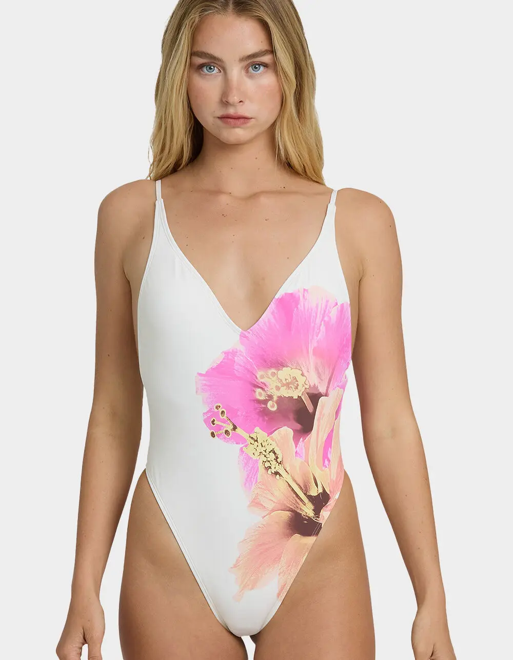 BILLABONG Sunny Shore Deep V Womens One Piece Swimsuit