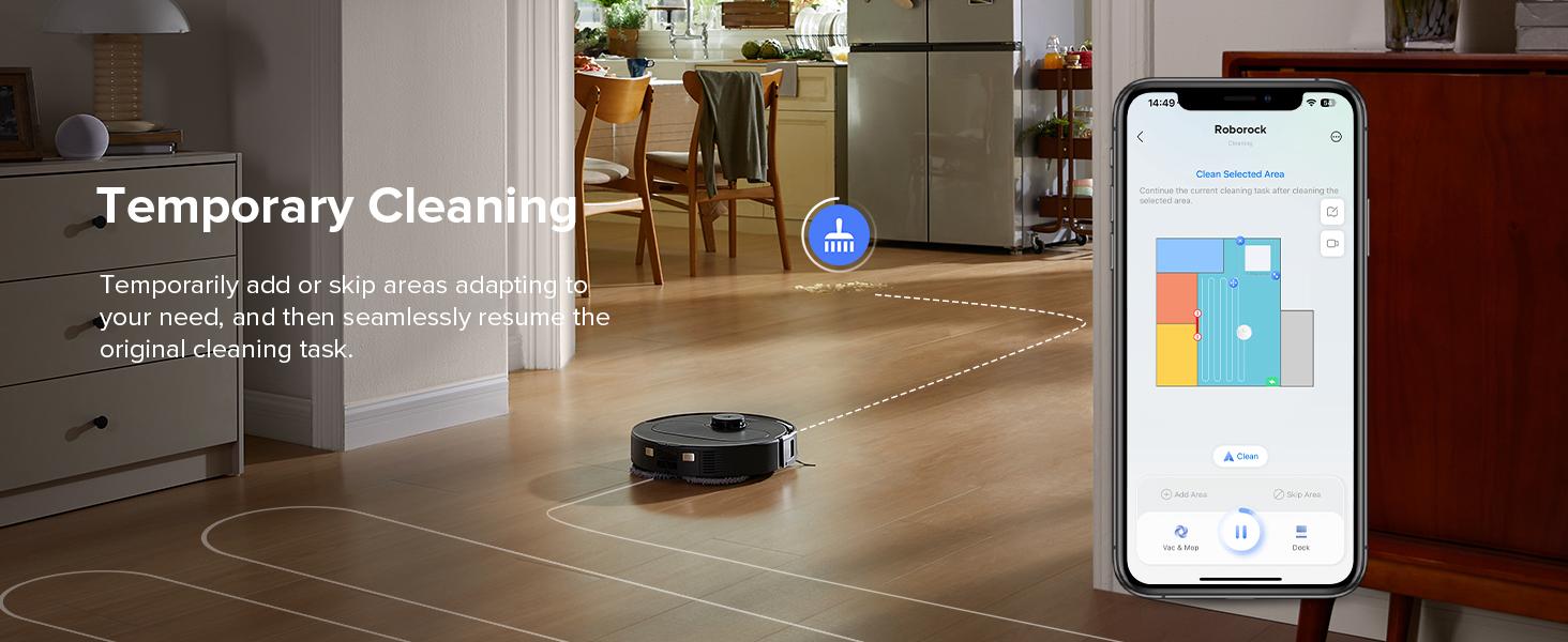 Roborock Qrevo Series Robot Vacuum and Mop (QV 35A), 8000Pa Suction, Anti-Tangle Brushes, Smart Obstacle Avoidance, Auto Mop Washing, All-in-One Dock, 200RPM Spinning Mops #GiftedInLove