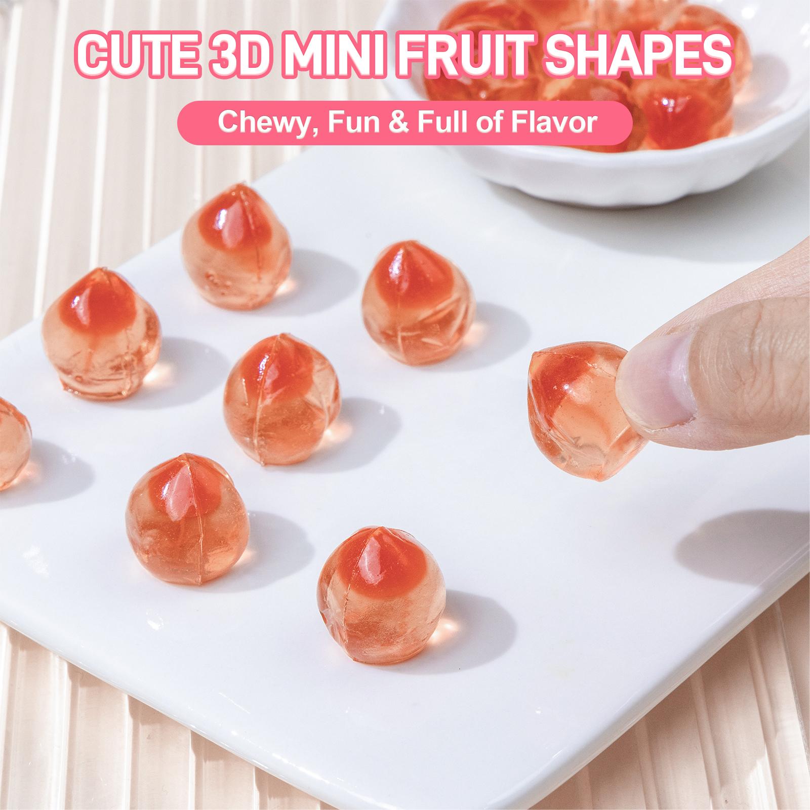 AMOS 4D Fruit Gummy - New Lemon Explosion 240g Bulk Pack Juicy Peach Strawberry Grape Pineapple Lemon Chewy Sweet Candy Fruit Snack Gluten Free Real Juice - Candy AMOS 4D Fruit Gummy - New Lemon Explosion 240g Bulk Pack Juicy Peach Strawberry Grape Pineapple Lemon Chewy Sweet Candy Fruit Snack Gluten Free Real Juice - Candy