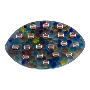 Pickable Pebble Pad Football with Football beads
