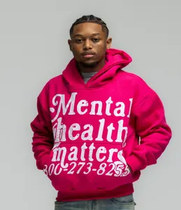Mental Health Matters Hoodie - Pink