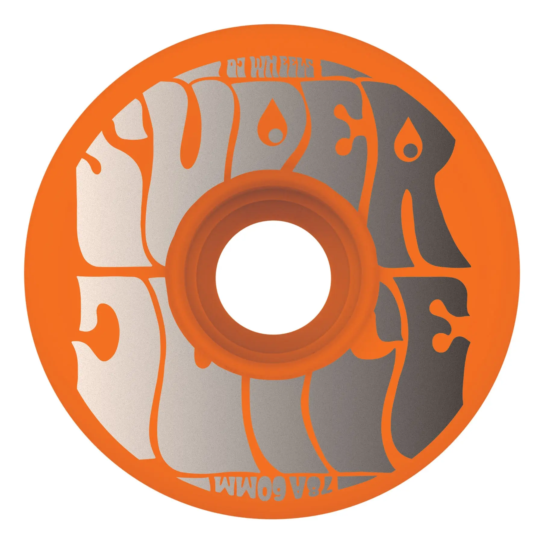 Skateboard Wheels, 60mm Urethane Neon Orange 78a OJ Super Juice Chip Resistant Skateboarding Wheels, Orange Wheels Skateboard Parts