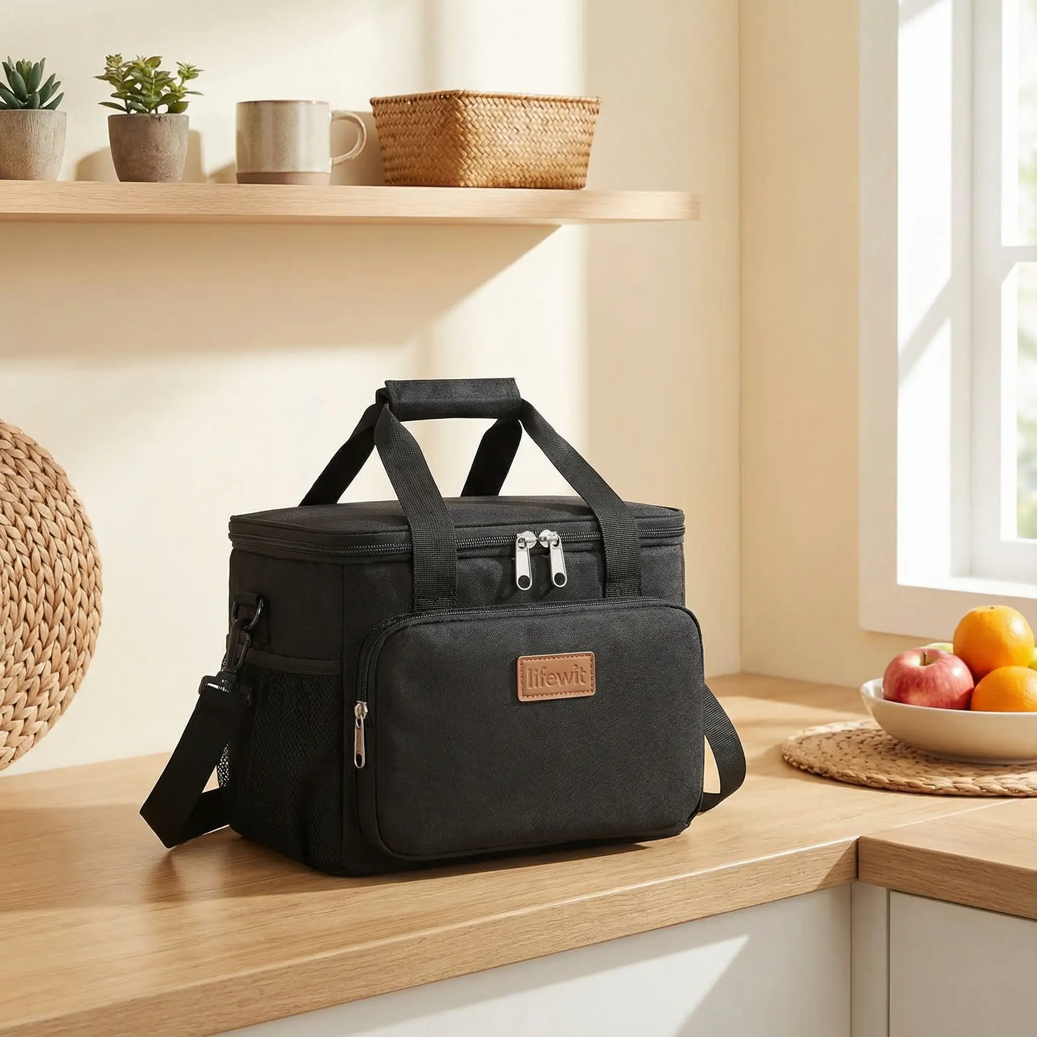 Lifewit Large Insulated Lunch Bag - Expandable Cold-Kept Cooling Pouch Lunch Bag with Compartments, Soft Cooler Tote for Adults, Camping Gear for Travel backtoschool, Compartments Lunch Bags, Flexible Multi-Compartment Lunch Bags