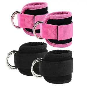 Ankle Strap for Cable Machines and Resistance Bands, 2counts Work Out Cuff Attachment for Home & Gym, Glute Workouts - Kickbacks, Leg Extensions Stretching Gear