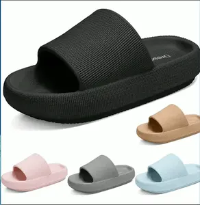 Cloud Slippers for Women & Men, Pillow Slippers Super Soft,Non Slip Quick Drying Shower Bathroom Sandals,Thick Sole House Slides Ultimate Comfort Lightweight Men's Sandals Casual Walking Shoes  Summer Girl Footwear