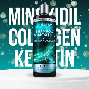 Herbalista - Viral Minoxidil | Keratin | Collagen MEN Shampoo 32oz (950ML) For HIM - Palo Santo Aroma -  Alcohol-Free, Oil-Free Formula for Hair Growth & Hair Loss Prevention - Volumizing, Moisturizing, Unisex - Haircare