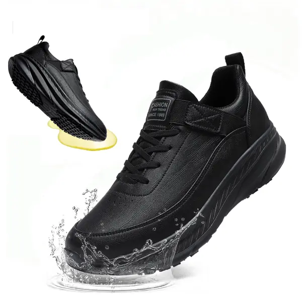 Professional Solid Kitchen Shoes, Slip-On Clogs with Oil Resistant Soles - Anti-Slip, Stain-Resistant & Comfortable Wide-Toe Design, Oil Resistant Work & Safety Footwear