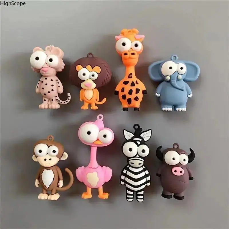 Decorative Refrigerator Magnets, Kawaii Animal-Shaped Design for All Ages - Whimsical Decor for Kitchen, Office Whiteboard, and Lockers, Fridge Magnet Set, Decorative Fridge Magnets