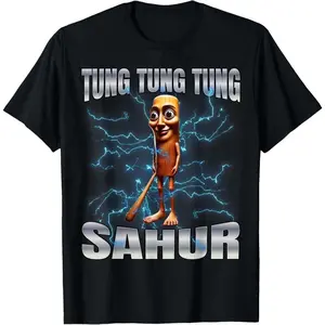 Unisex Tung Tung Tung Sahur T-Shirt  Men and Women Graphic Shirts