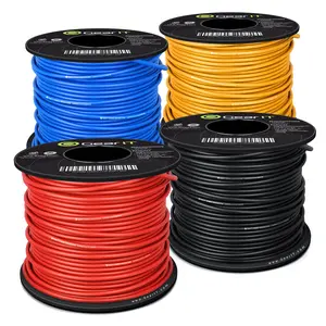 16 Gauge Power Ground Electrical Wire Copper Clad Aluminum Single Conductor 4 Primary Colors