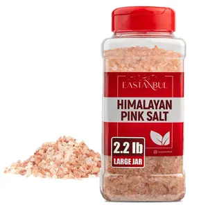 Eastanbul Himalayan Pink Salt Grinder Refill, Sea Salt Coarse Grain, 2.2lb