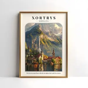 Fourth Wing Xortrys Digital Print Poster - Basgiath War College Map Art - Onyx Storm Rebecca Yarros Merch - Dragon Rider Bookish Gift