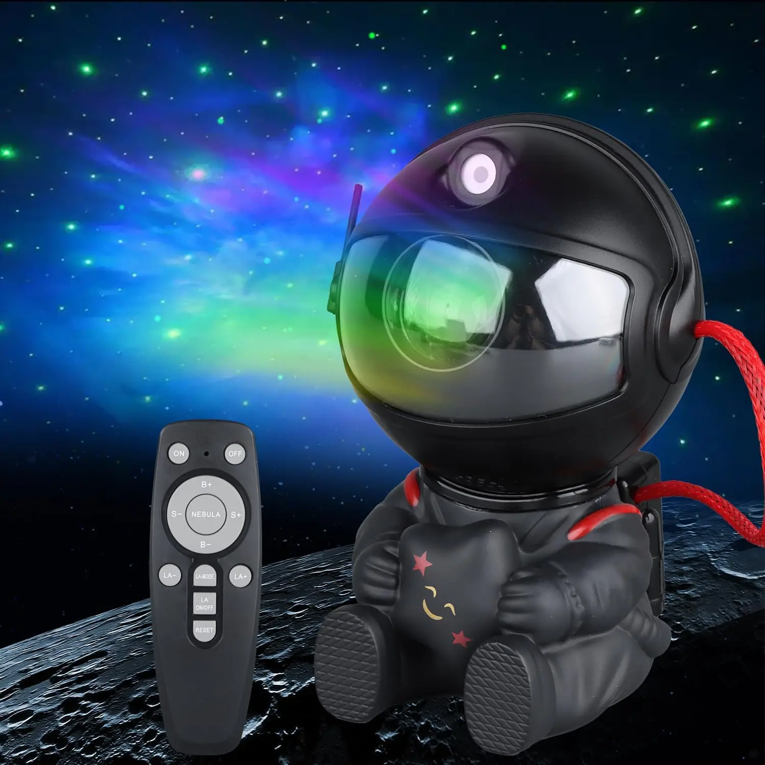 Star Hug Astronaut Galaxy Star Projector, Nebula LED Night Light for Kids & Adults, 8 Modes Adjustable Ceiling Projection Lamp with Wireless Remote Control, Ideal Decor for Bedroom Playroom Home Theater, Perfect Gift for Birthday Christmas Valentine's Day
