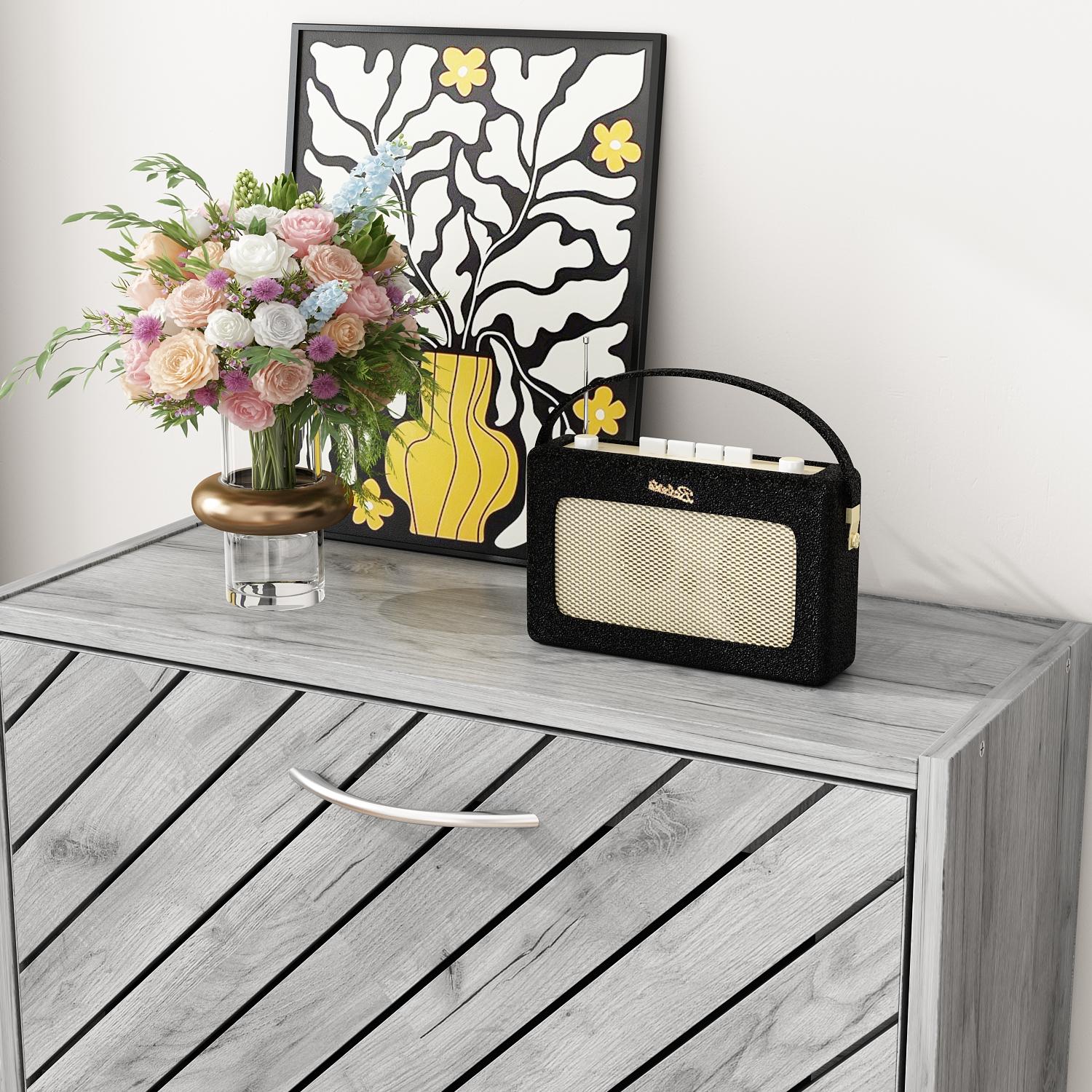 FUFU&GAGA (QC) Shoe Storage Cabinet with 3/2 Flip Drawers & Twill Louver Doors, Wood Shoe Rack Storage Organizer for Entryway, Hallway & Bedroom FUFU&GAGA (QC) Shoe Storage Cabinet with 3/2 Flip Drawers & Twill Louver Doors, Wood Shoe Rack Storage Organizer for Entryway, Hallway & Bedroom