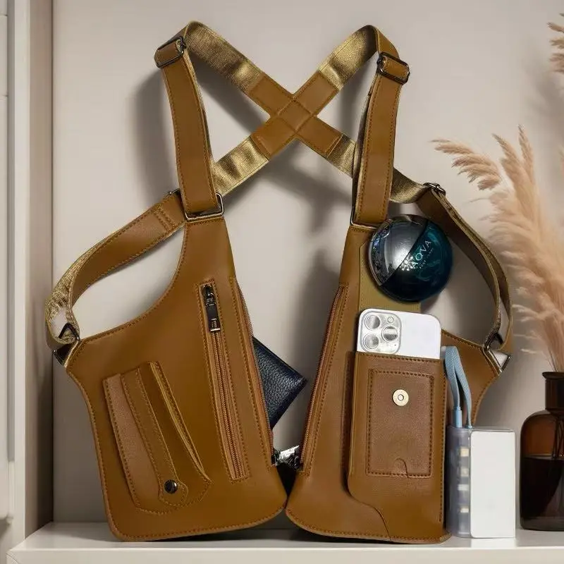 Underarm shoulder bag with built-in anti-theft hidden storage pockets for phones and outdoor gear.Lightweight and multi-functional, suitable for cycling, hiking, and various sports.Weapons are prohibited.