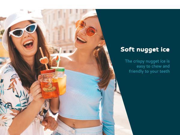 Euhomy 2025 Nugget Ice Maker Countertop, 44Lbs/24H Pebble Ice Maker Machine, Self-Cleaning Pellet Ice Machine with Ice Scoop&basket, Sonic Countertop Ice Machine for Home/Kitchen/Office(Black)