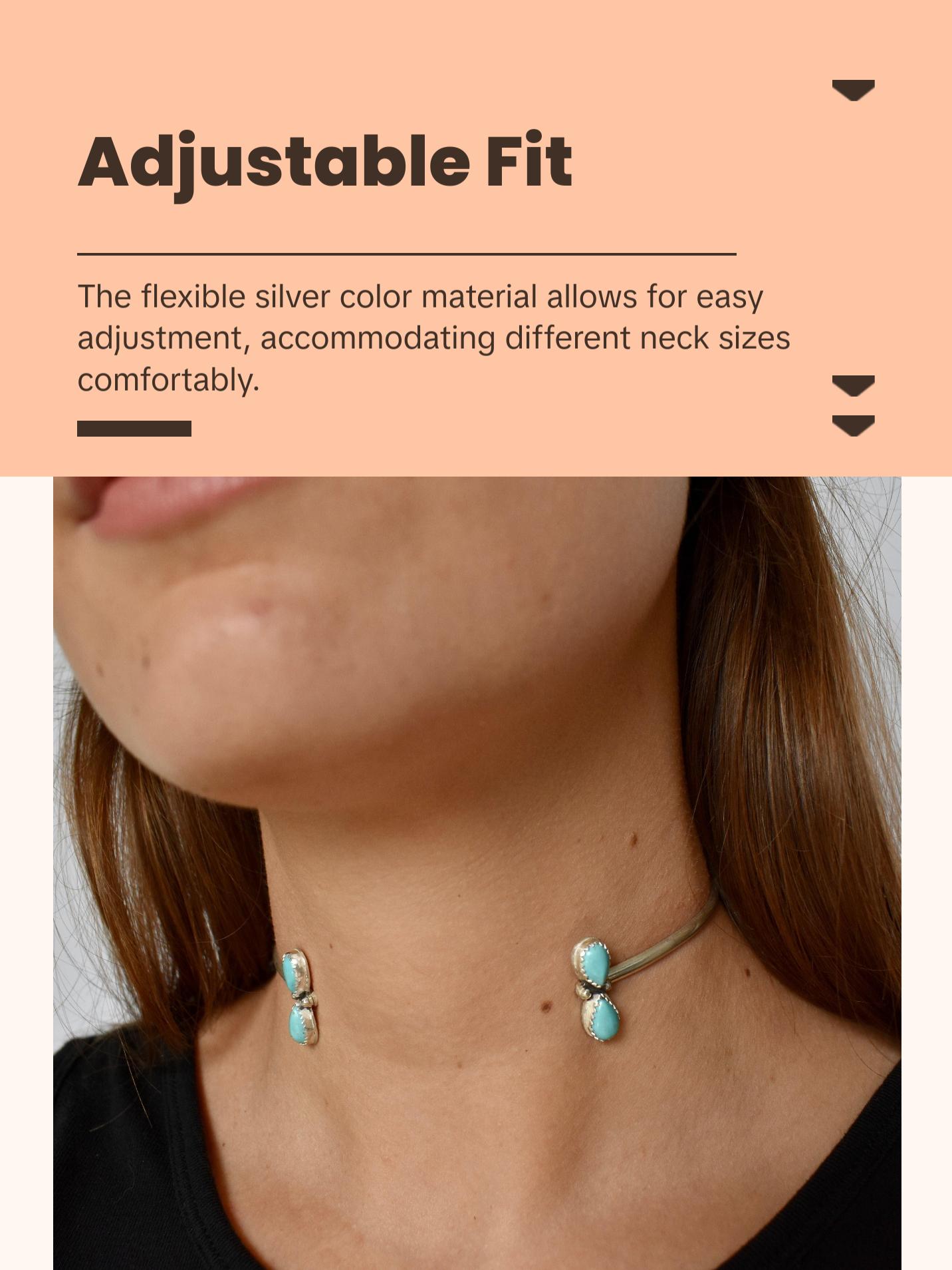 bespoke sterling silver gemstone cuff choker